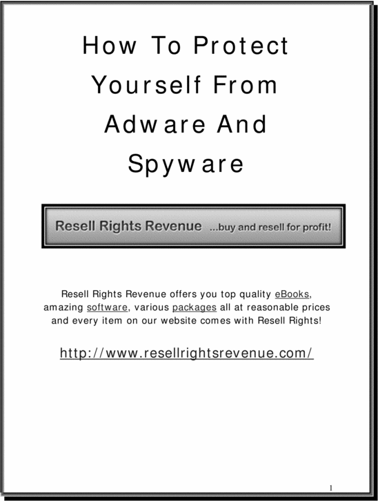 Product picture Learn How to Stop Adware and Spyware Forever!